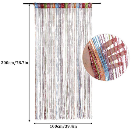 Tassel Decoration Fly Screen Panel Room Door Curtain Divider Window Bead String.