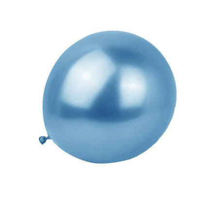 Metallic Latex Balloons 12 Inch Chrome Party Balloons for Birthday Wedding Decoration - Silver 50PCS.