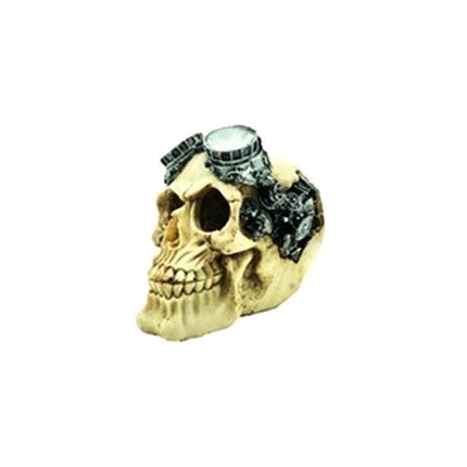 Artificial Fake Skull Head Bone Aquarium Ornament Fish Tank Decoration - Pirate.