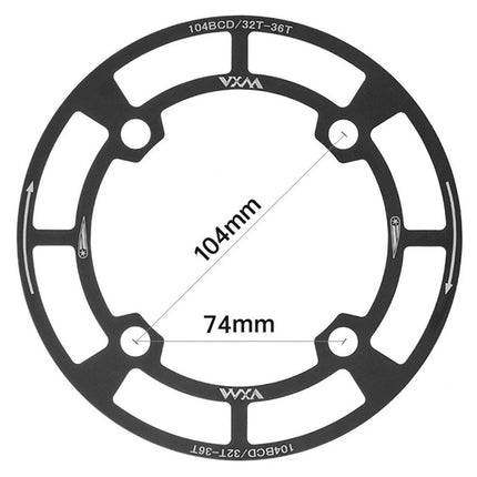 Round Bicycle Gear Disc Cover Single Speed Wheel Protection Shield for Bike Use.