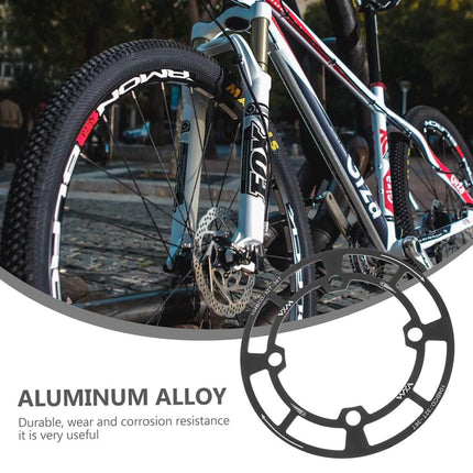 Round Bicycle Gear Disc Cover Single Speed Wheel Protection Shield for Bike Use.