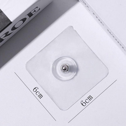 10X Punch-Free Adhesive Wall Hanging Hooks - 14mm.