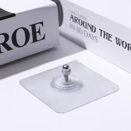 10X Punch-Free Adhesive Wall Hanging Hooks - 6mm.