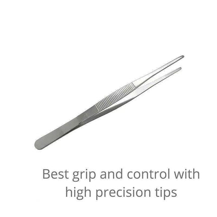 Kitchen Tweezers Silver Garden Tweezer For Professional Use Craft Home Long Au - CR 30cm.