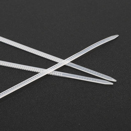 250-1000X Cable Ties Zip Ties Nylon Uv Stabilised Bulk White Clear Cable Tie - 3*150mm 500PCS.