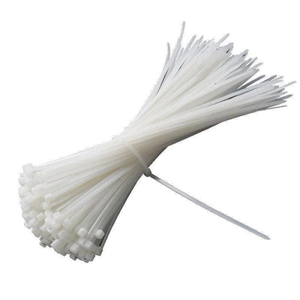 250-1000X Cable Ties Zip Ties Nylon Uv Stabilised Bulk White Clear Cable Tie - 3*150mm 500PCS.