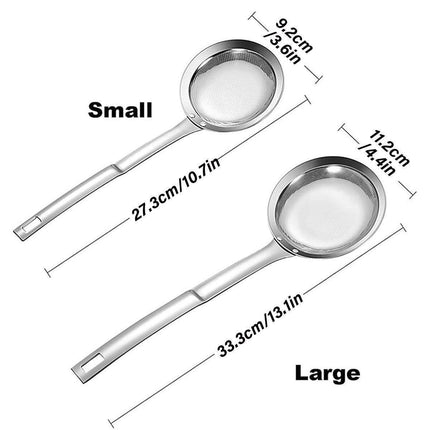 Oil Separator Spoon Mesh Fine Hole Filter Degreasing Residue Cooking Tool - Samll.