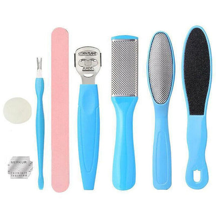 8Pcs Manicure Foot Rasp File Hard Dead Skin Remover Pedicure Peeling Tools Kit.