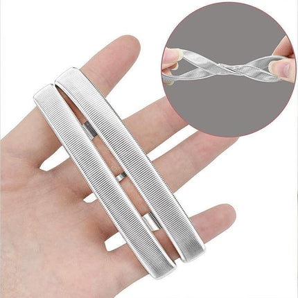 Unisex Anti-Slip Shirt Sleeve Holders Fashion Elastic Armbands Hold Ups Garter - Silver.