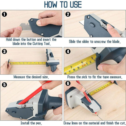 Drywall Gypsum Board Cutter Woodworking Special Knife Compasses for Decoration.