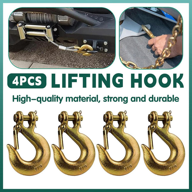 4pcs Sheep Horn Grab Hooks Slide Hooks Chain Link Hooks Heavy Duty Hanging Tools.
