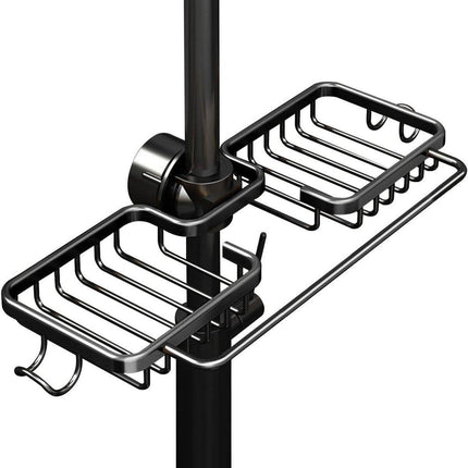 Multifunctional Faucet Shelf Kitchen Storage Sink Draining Basket Household Rack - Silver.