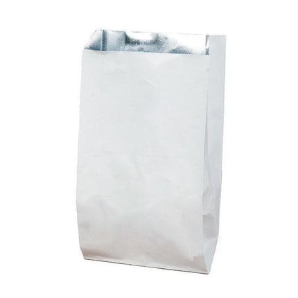 Aluminum Foil Lined Chips Bbq Chicken Paper Bags Disposable Greaseproof Takeaway - 12*4*21.5-500PCS.