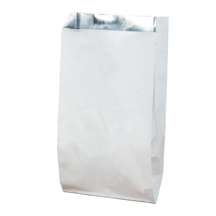 Aluminum Foil Lined Chips Bbq Chicken Paper Bags Disposable Greaseproof Takeaway - 12*4*21.5-500PCS.