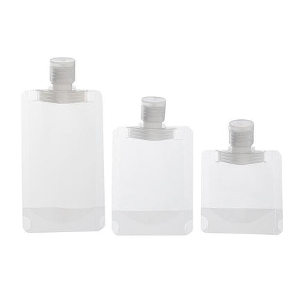 15PCS Reusable Cosmetic Travel Leakproof Pouch Set 30ml 50ml 100ml.