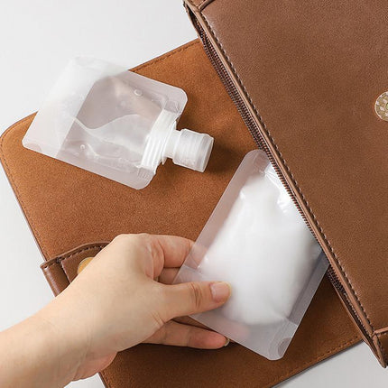 15PCS Reusable Cosmetic Travel Leakproof Pouch Set 30ml 50ml 100ml.