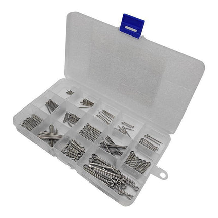150PCS box 15 Kinds Stainless Steel Split Cotter Pins Assortment Kit Tools cherr.