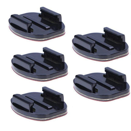 5PCS Flat GoPro 3M Adhesive Mount Set for Hero Series Helmet Car Board Camera.