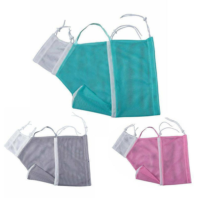 Cat Supplies Washing Bags for Pet Bathing Nail Trimm Mesh Cat Grooming Bath Bag - Grey.