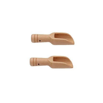 Mini Wooden Scoop Small Kitchen Spoon for Salt Sugar Coffee Spice Tea - 1PC.