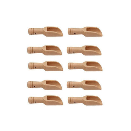 Mini Wooden Scoop Small Kitchen Spoon for Salt Sugar Coffee Spice Tea - 1PC.
