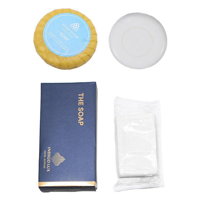 50pcs Hotel Soap Bars for Guesthouse Bathroom Travel Toiletries Set Hotel Use - Round.