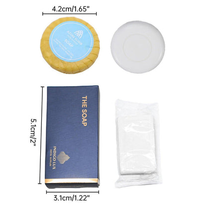 50pcs Hotel Soap Bars for Guesthouse Bathroom Travel Toiletries Set Hotel Use - Round.
