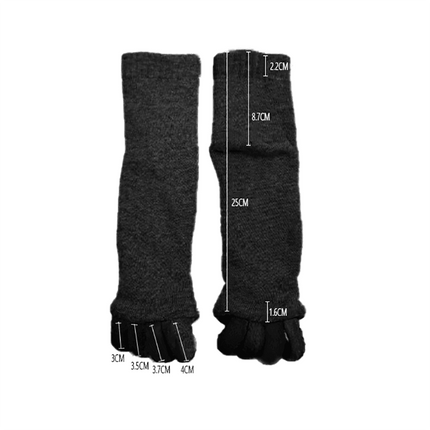 1 Pair Yoga Massage Socks Toe Separator Foot Alignment & Pain Relief - Yellow.