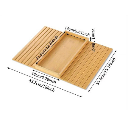 Sofa Armrest Foldable Tray Organizer Dinner Plate Storage Tray Multi-purpose.