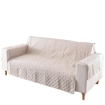 130X195cm Seater Pet Sofa Protector Cover Quilted Couch Covers Lounge Slipcover - Beige.