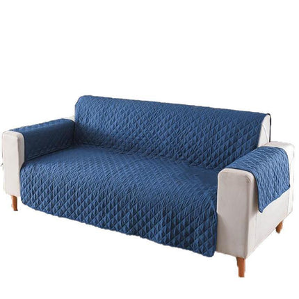 130X195cm Seater Pet Sofa Protector Cover Quilted Couch Covers Lounge Slipcover - Black.