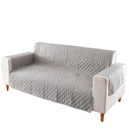 190x195cm Seater Pet Sofa Protector Cover Quilted Couch Covers Lounge Slipcover - Grey.