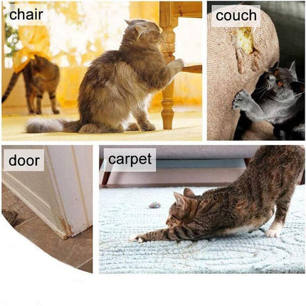 Cat Couch Sofa Scratch Guard Stickers Pet Furniture Anti-Scratching Protector - 2PCS.