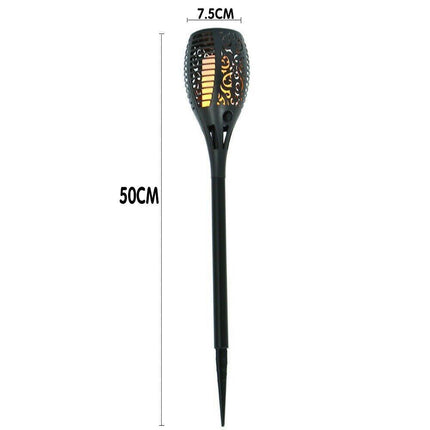 4pcs LED Solar Flickering Flame Torch Lights Outdoor Garden Path Landscape Lamps.