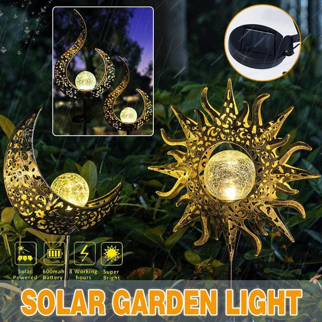 Solar Lights LED Garden Decor Outdoor Path Lights Lawn Light Lantern Lamp - 1X Flame.