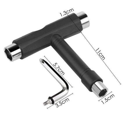 Roller Spanner Tool Skate T-Type Wrench Longboard Skateboard Screwdriver Mini.
