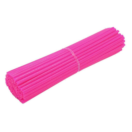 72PCS Wheel Spoke Wrap Sleeves Mountain Bike Bicycle Mtb Wraps Skins Covers - Purple.