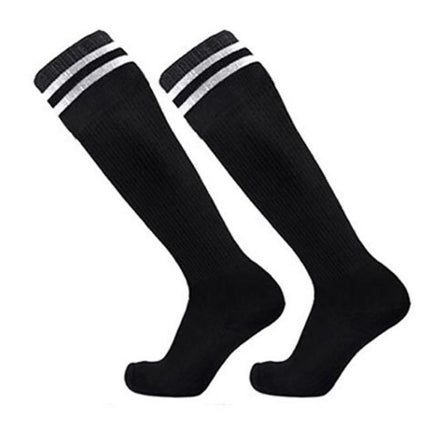 Mens Womens Sports Breathable Tube Long High Socks Knee Warm Casual Footy Soccer - Rose Red.