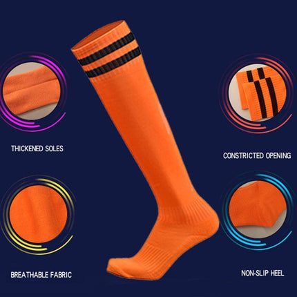 Mens Womens Sports Breathable Tube Long High Socks Knee Warm Casual Footy Soccer - White.