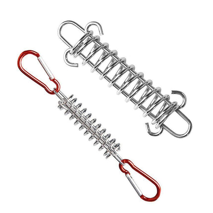 1-15PCS Outdoor Camping Tent Spring Wind Rope Buckle Fix Hook Buckles Silver Red - 1pcs.