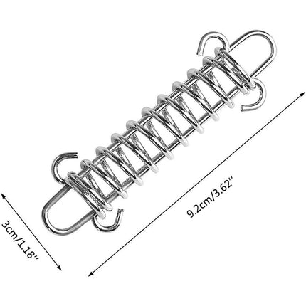 1-15PCS Outdoor Camping Tent Spring Wind Rope Buckle Fix Hook Buckles Silver Red - 1pcs.