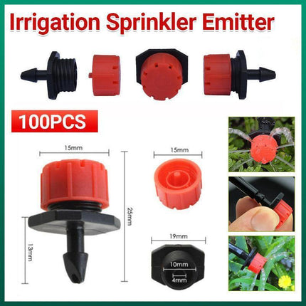 100X Adjustable Micro Flow Dripper for Garden Irrigation Hose.
