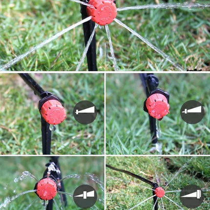 100X Adjustable Micro Flow Dripper for Garden Irrigation Hose.