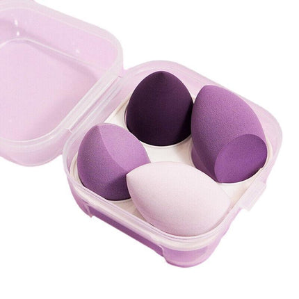 4PCS Value Makeup Foundation Blender Sponge Blending Puff Cosmetic Beauty Eggs - Yellow.
