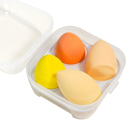 4PCS Value Makeup Foundation Blender Sponge Blending Puff Cosmetic Beauty Eggs - Green.