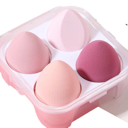 4PCS Value Makeup Foundation Blender Sponge Blending Puff Cosmetic Beauty Eggs - Green.