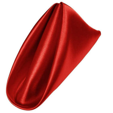 50PCS Polyester Plain Fabric Cotton Napkins For Wedding Cloth pc Table Dinner - Red.