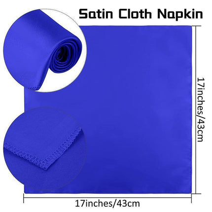 50PCS Polyester Plain Fabric Cotton Napkins For Wedding Cloth pc Table Dinner - Black.