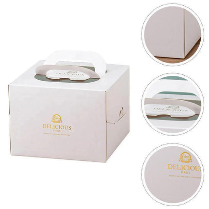 30PCS Bear Portable Cake Boxes Display Window Packing Case Party with Handle Birthday - 4 inch.