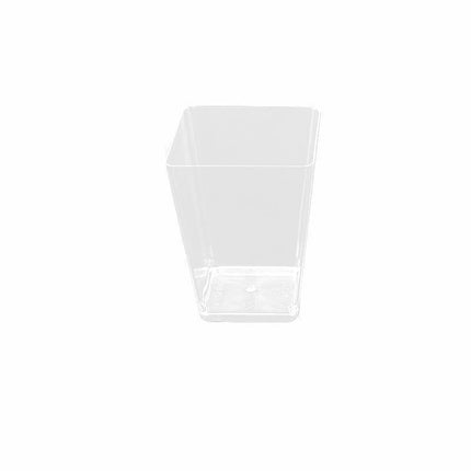 40-50 Pcs Mousse Cake Dessert Cups Clear Plastic Sample Drink Wine Jelly Tumbler - 40PCS-Square-70*42MM.